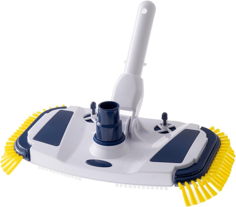 ProMotus Weighted Pool Vacuum Head, Vinyl-Safe No Wheels Manual Cleaner with Air Relief Valves，Multi-Directional Brushes for Above Ground & Inground Pools, Universal Fit for 1-1/4" & 1-1/2" Hoses - Image 1